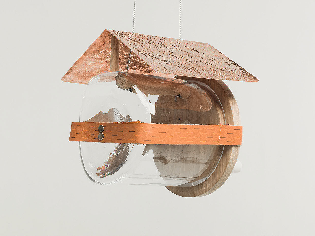 Bird house，Home Furnishing，Glass，wood，Simplicity，