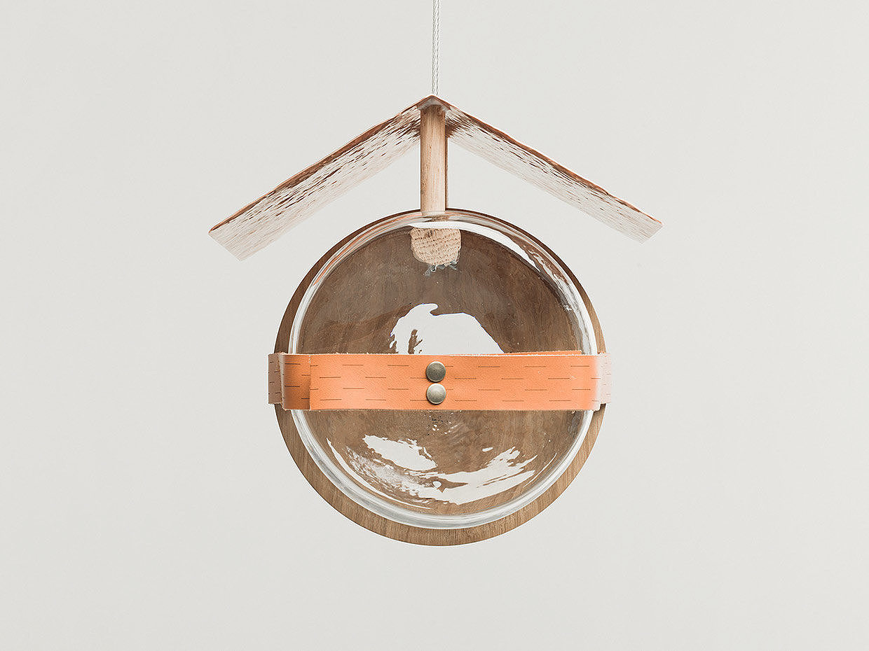 Bird house，Home Furnishing，Glass，wood，Simplicity，