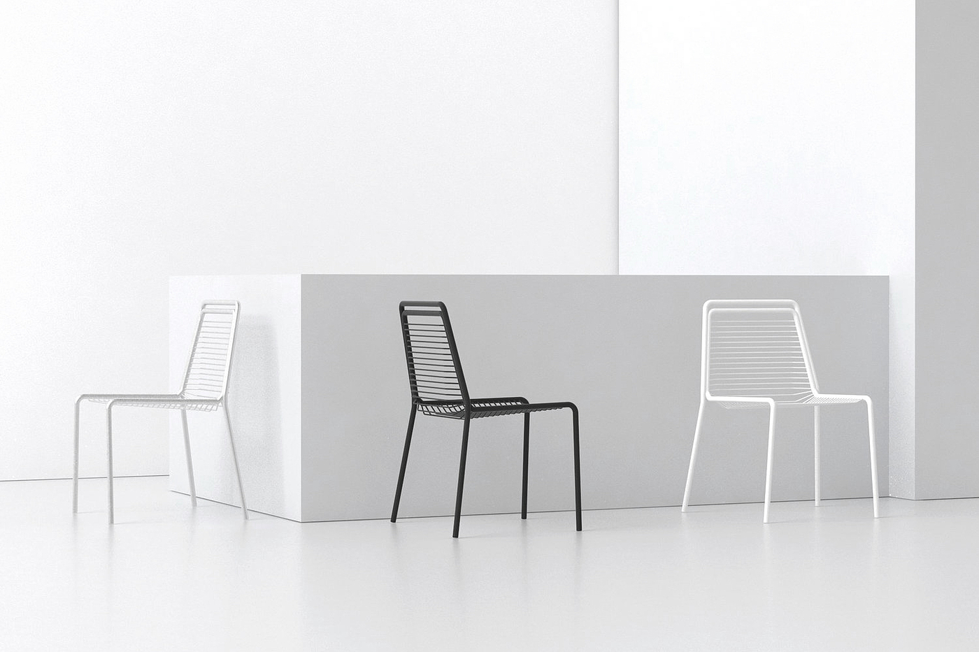 chair，Strie Chair，Metal chair，Lightweight furniture，Simplicity，