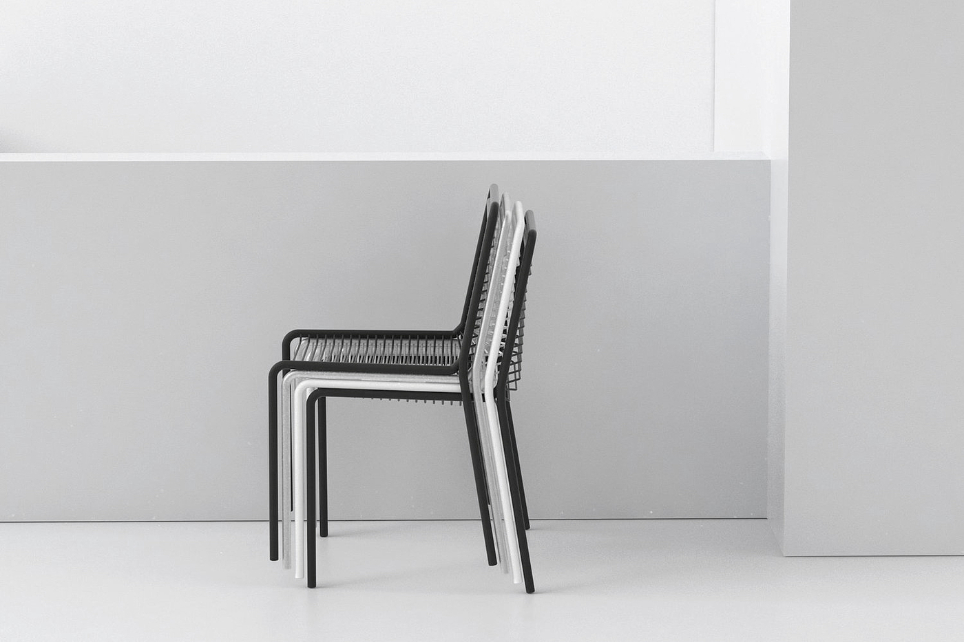 chair，Strie Chair，Metal chair，Lightweight furniture，Simplicity，