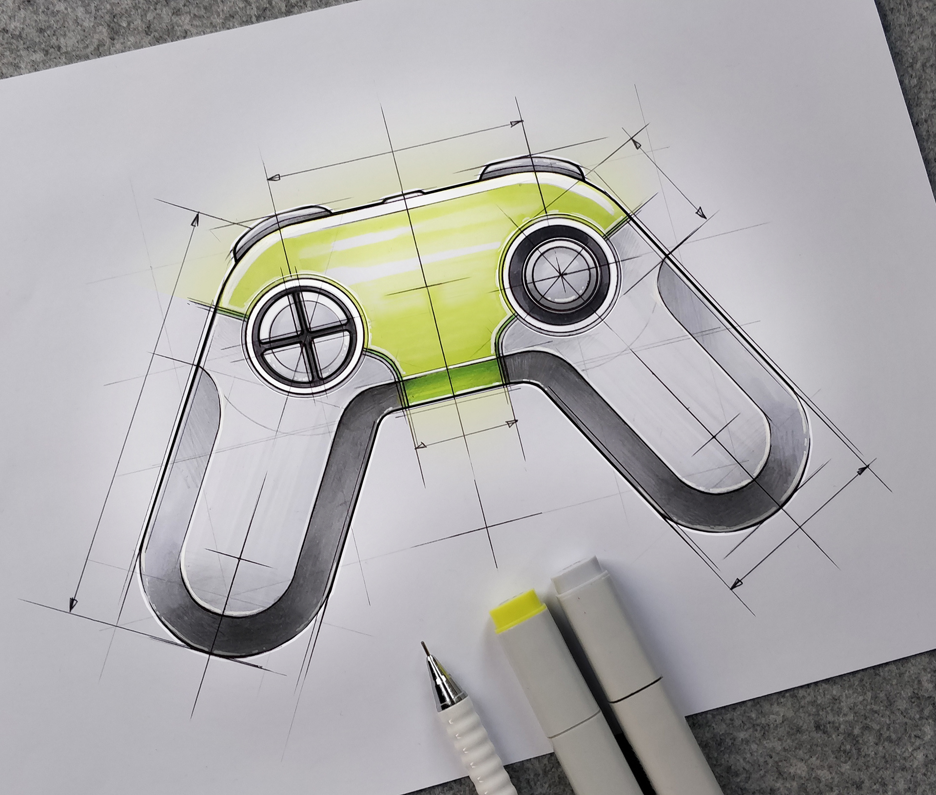 marker pen，Hand drawn，Design Sketches，