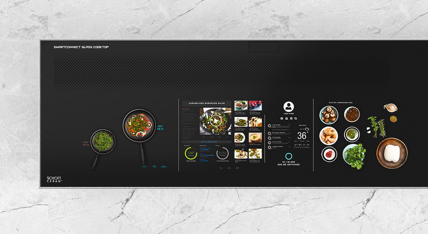 FUSICS，Intelligent kitchen design，black，