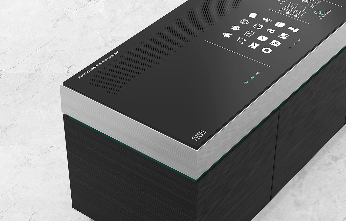 FUSICS，Intelligent kitchen design，black，