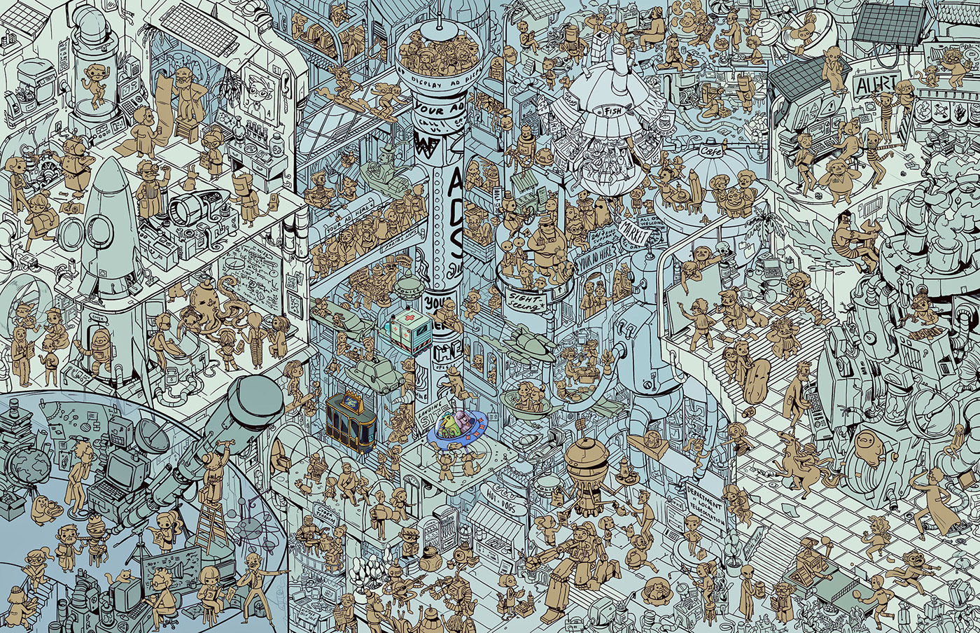 cartoon，children，vision，Stunning，Art，