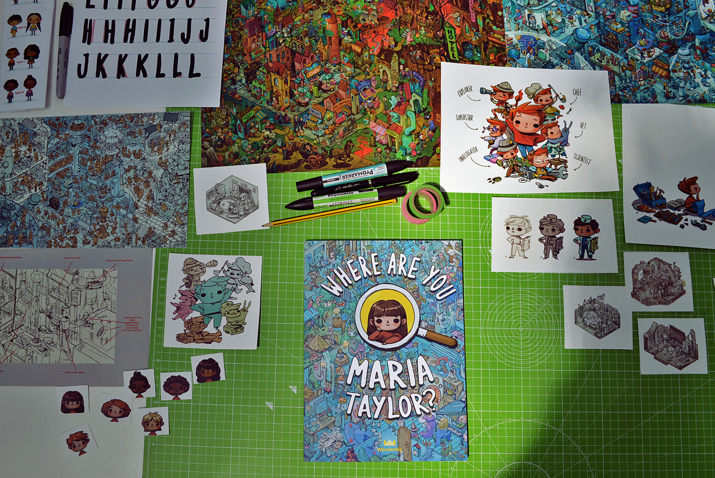 cartoon，children，vision，Stunning，Art，