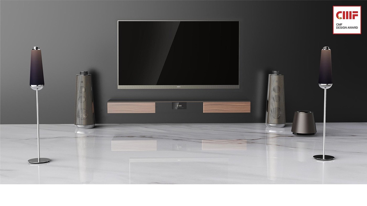 Super TV system surround sound，SKYWORTH，CMF Design Award，International CMF Design Award，