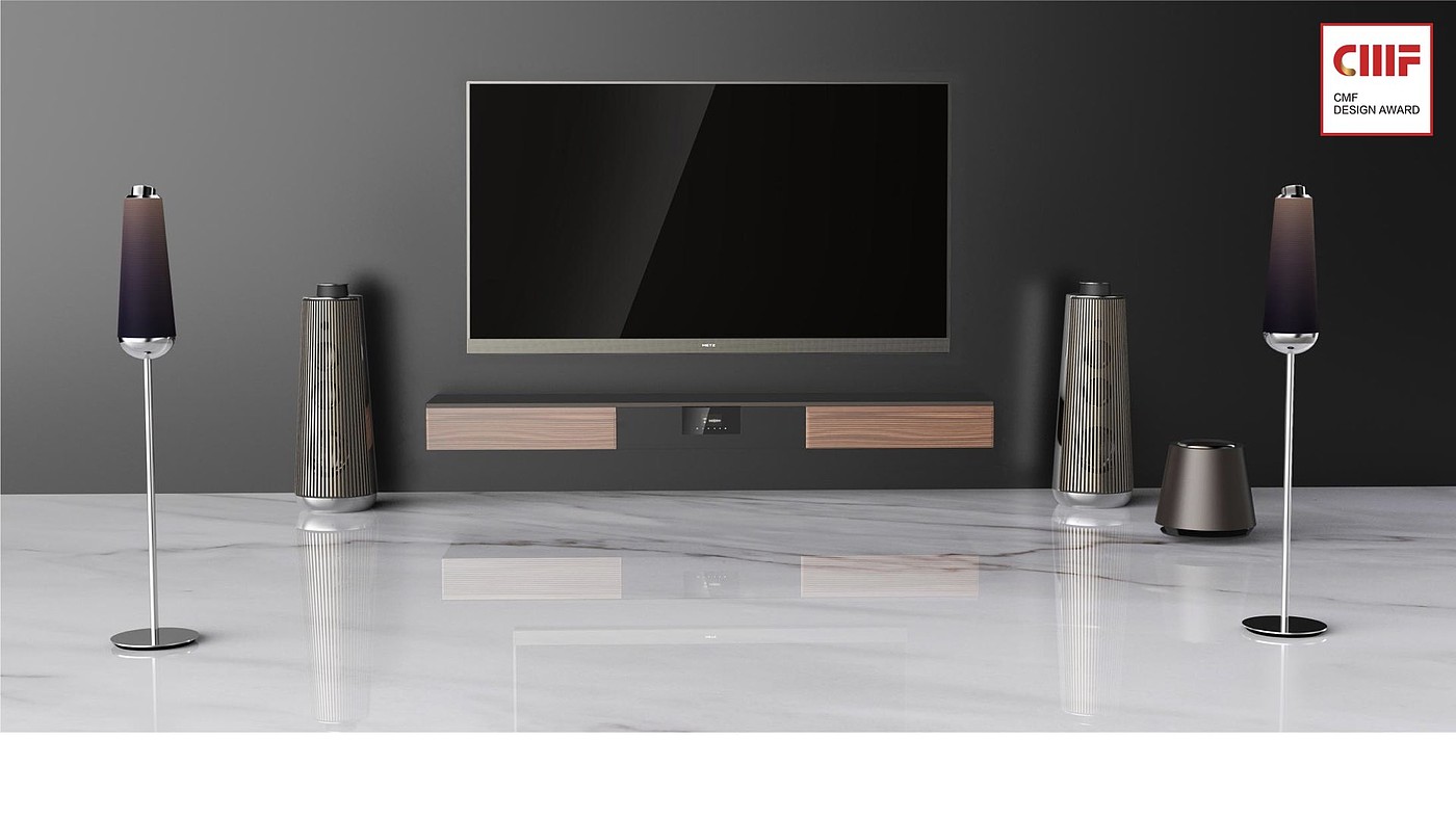 Super TV system surround sound，SKYWORTH，CMF Design Award，International CMF Design Award，