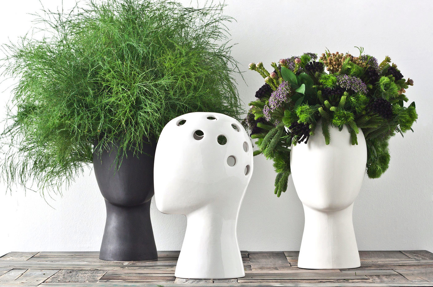 vase，Wig，Home Furnishing，ceramics，originality，