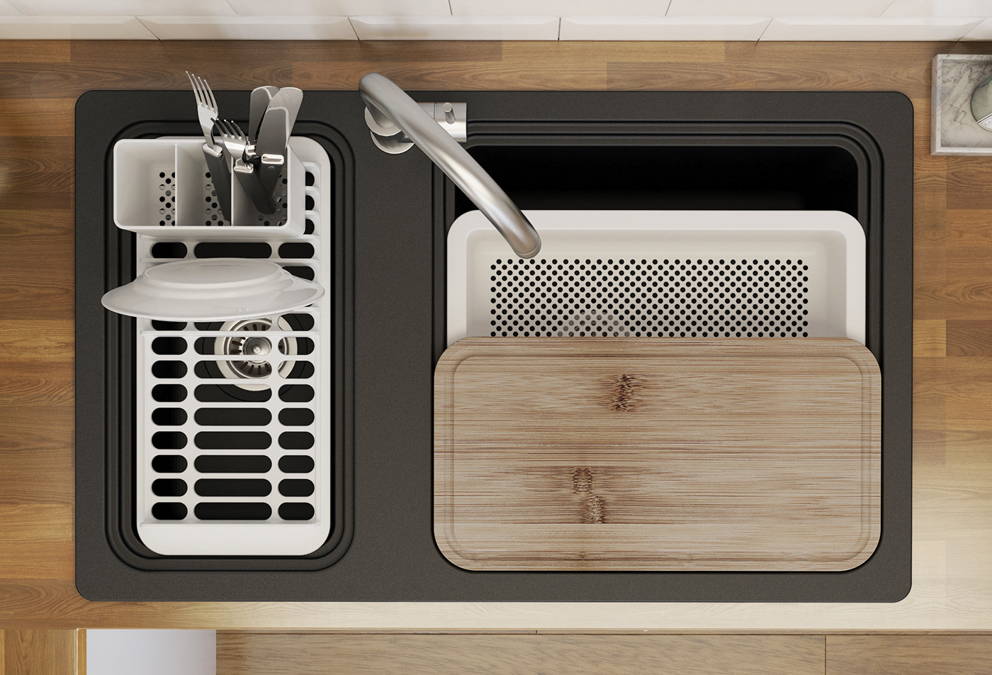 compact，integrate，multi-function，Romesco，Kitchen sink，