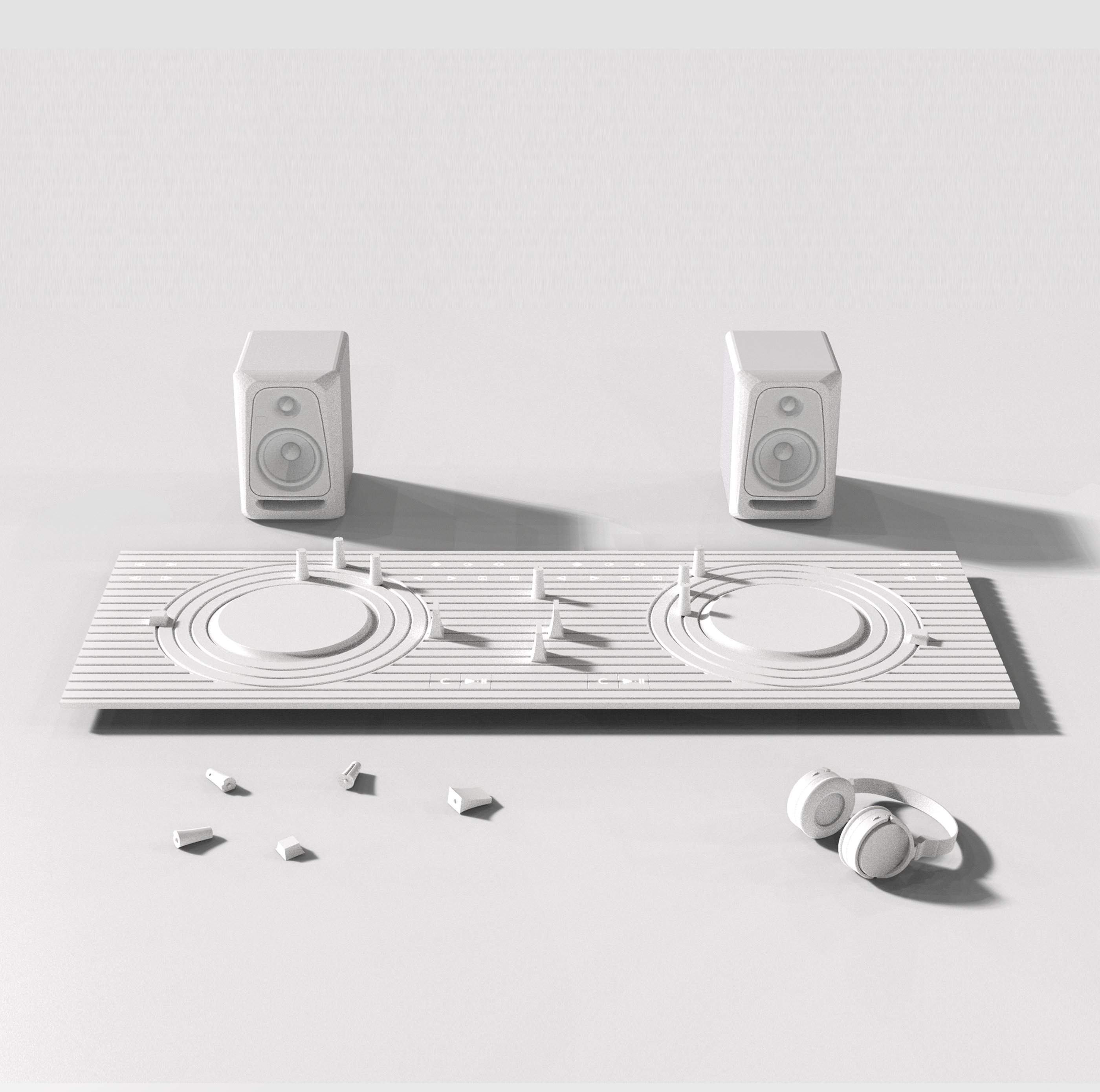 tuner，white，Whiteout，