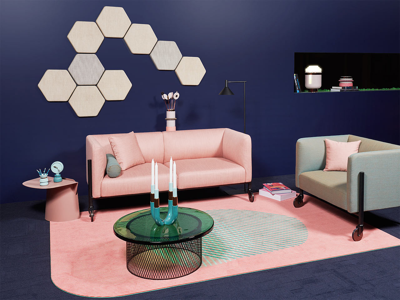 Pink，Home design，LeviSarha，