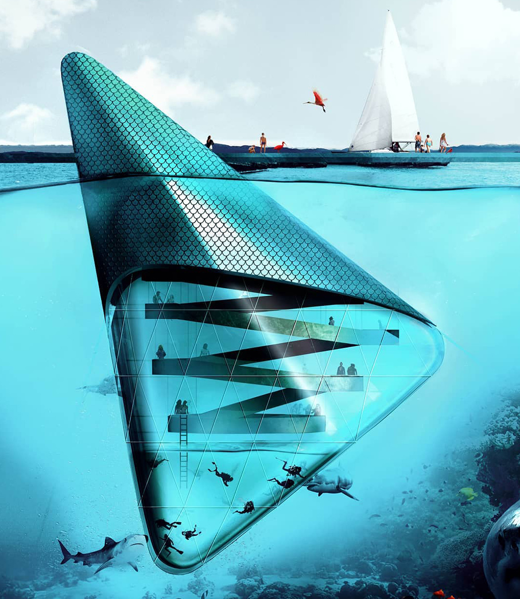 dream，Design，originality，Architectural complex，Underwater，