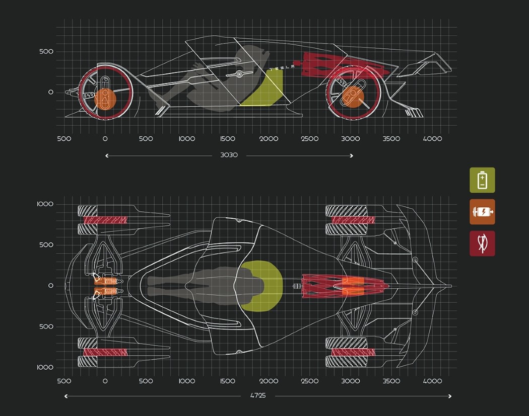 Tesla T1，LE MANS，racing，automobile，Tesla，drive，High performance，concept，