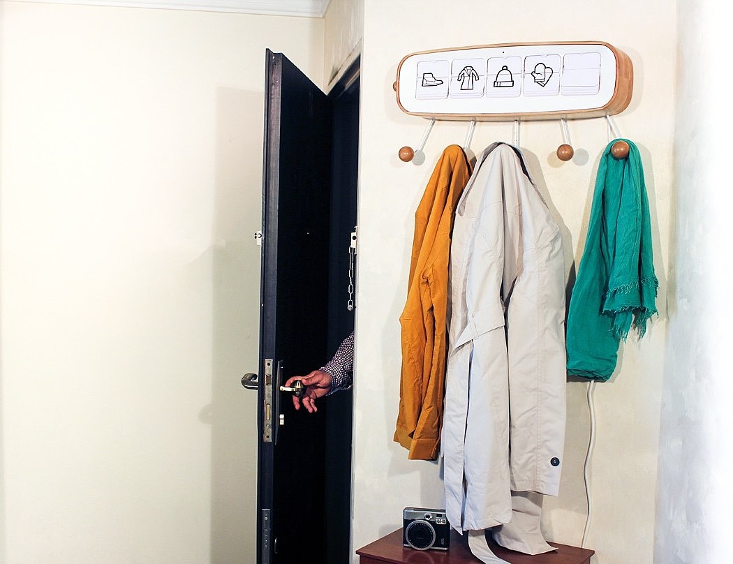 Weather forecast，Clock，flipboard，intelligence，coat hanger，