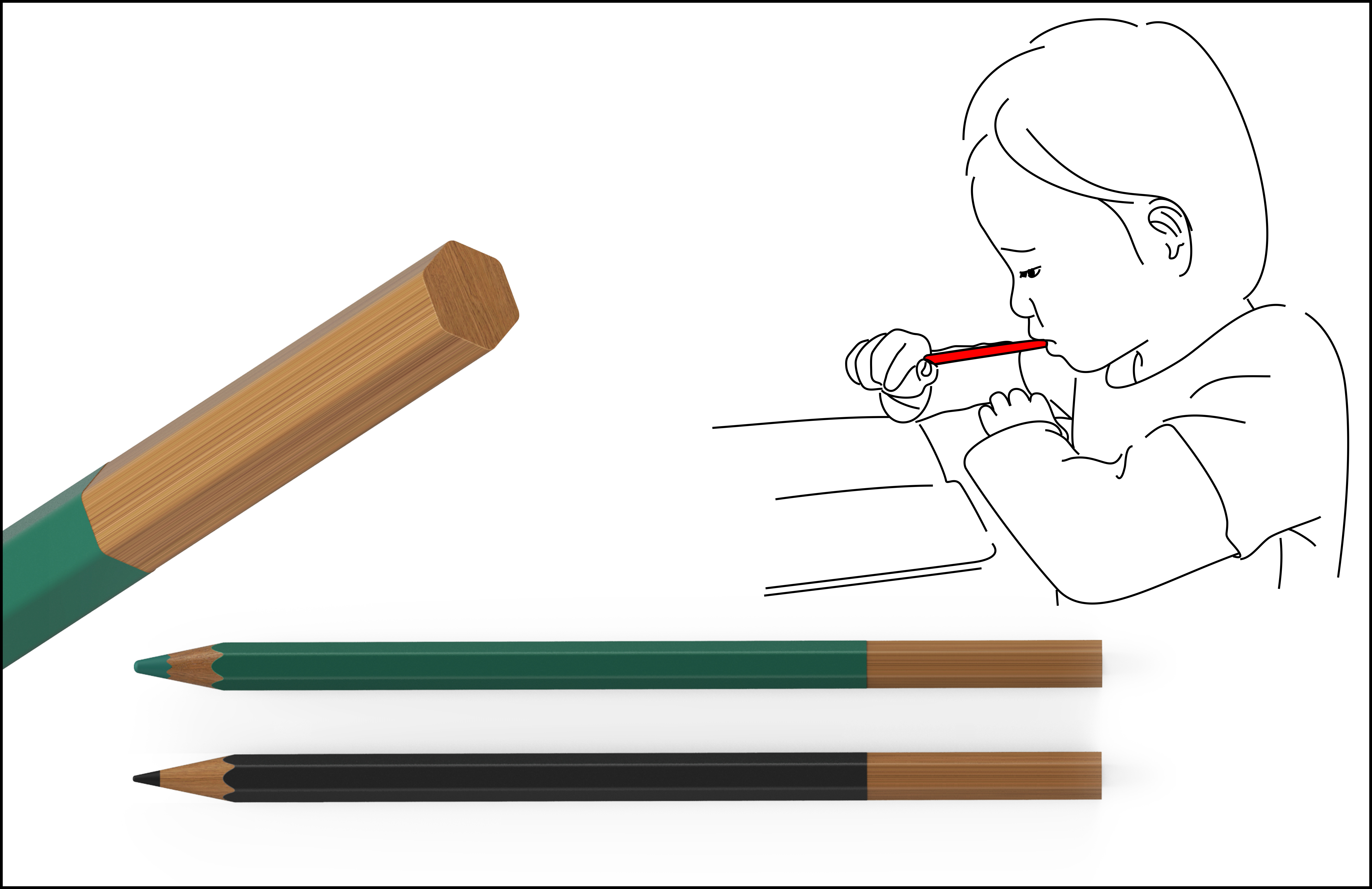 School supplies，Environmental protection products，writing tool，colour pen，pencil，