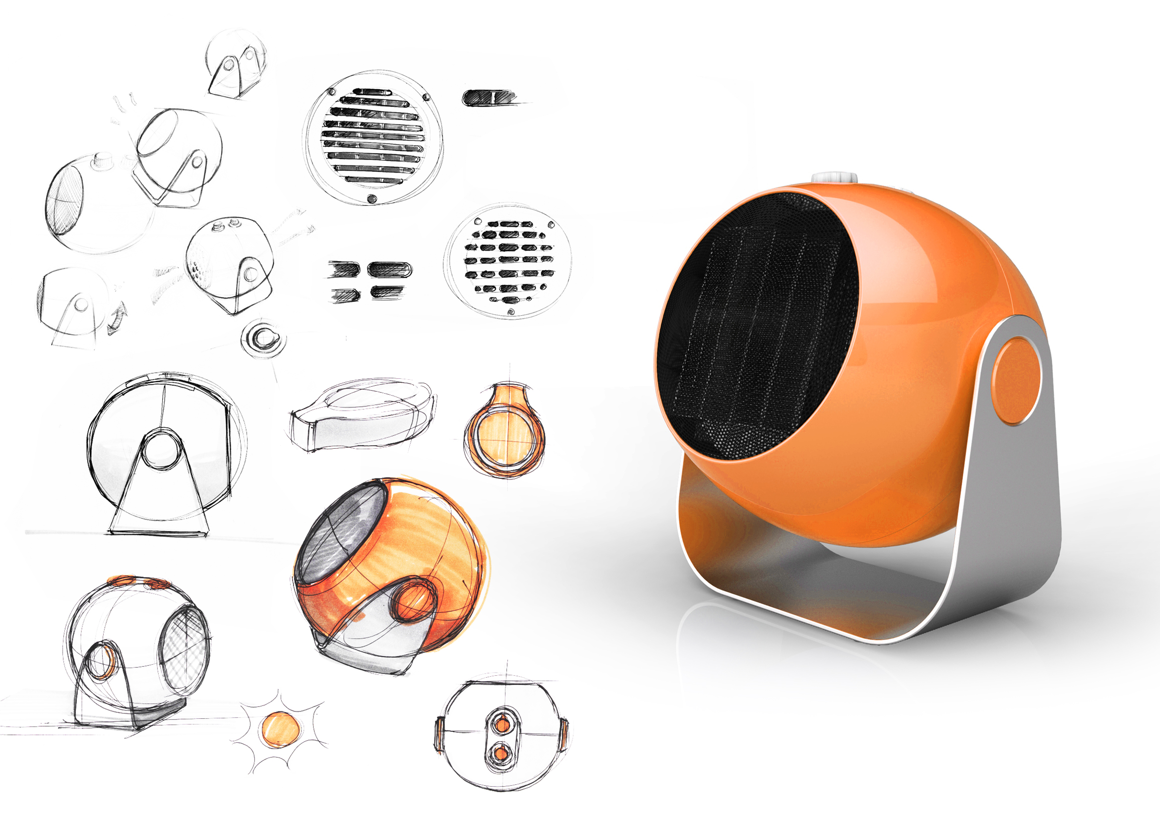 Home life，Environmental electrical appliances，heater，Spherical type，