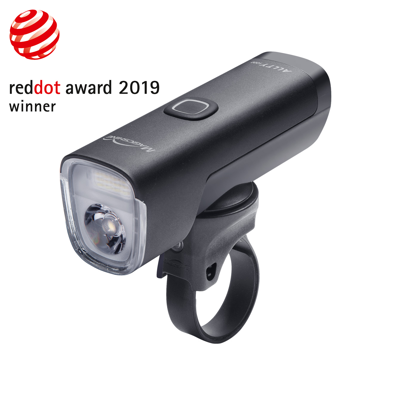 waterproof，1000 DRL，black，Bicycle lamp，MAGICSHINE ALLTY，reddot，Red dot award，2019 red dot product design award，