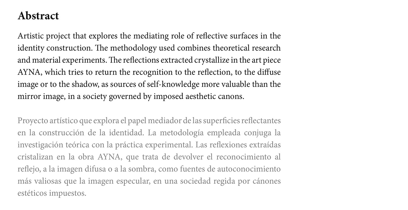 identity，Self recognition，Material Science，None，mirror，