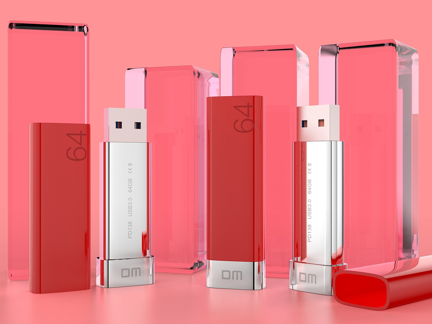 Lipstick，USB drive，Feminization，