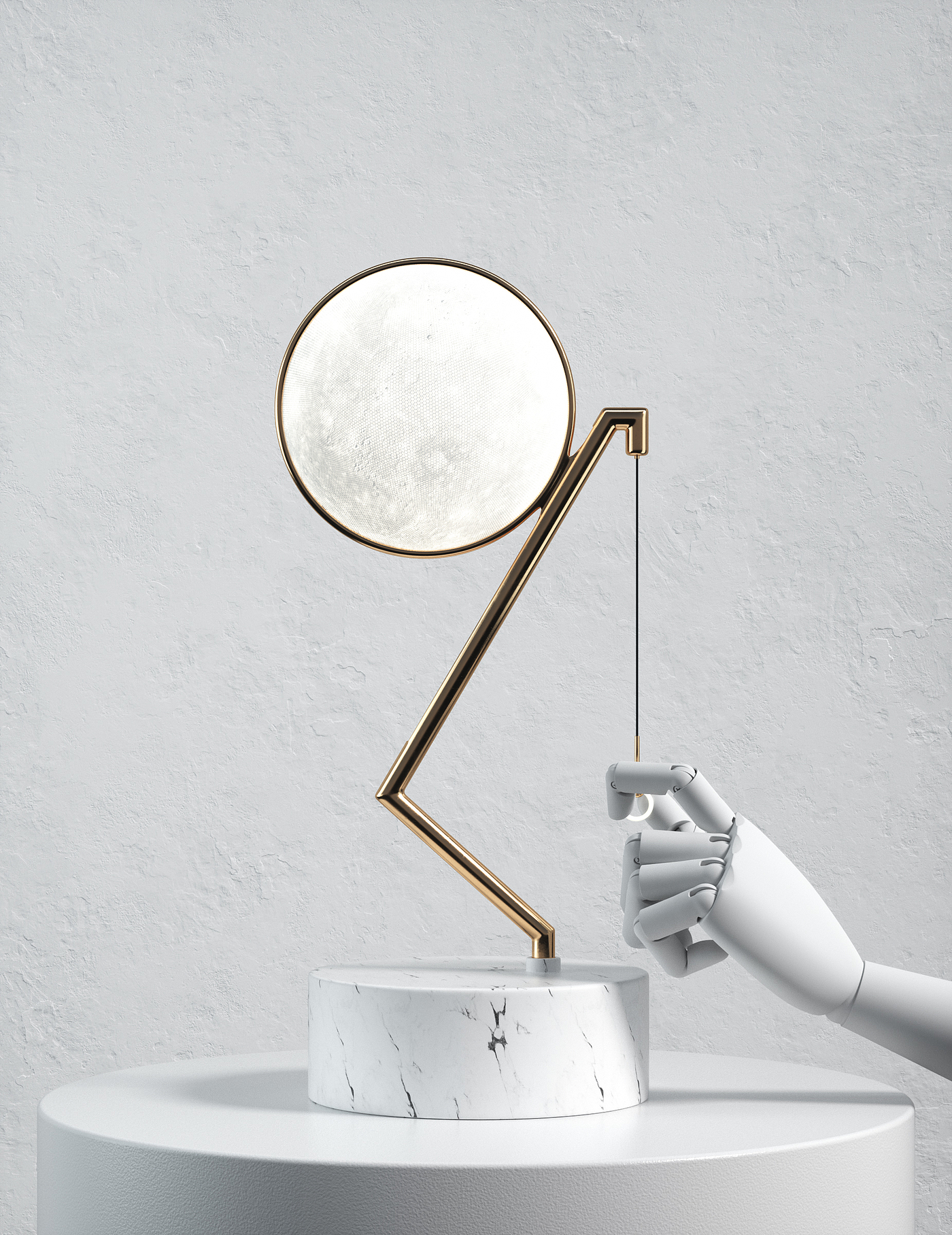 product design，month，Desk lamp，