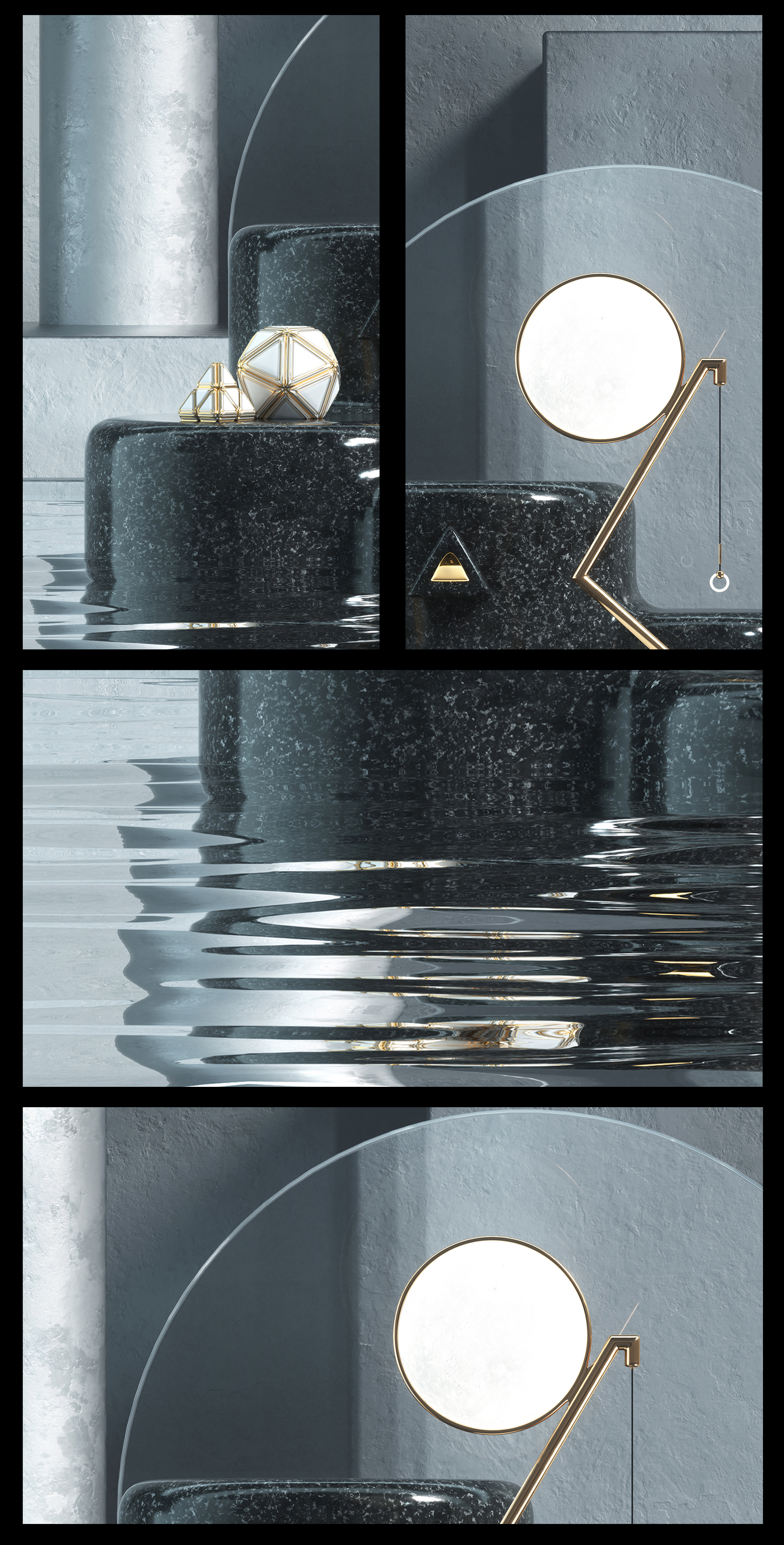 product design，month，Desk lamp，