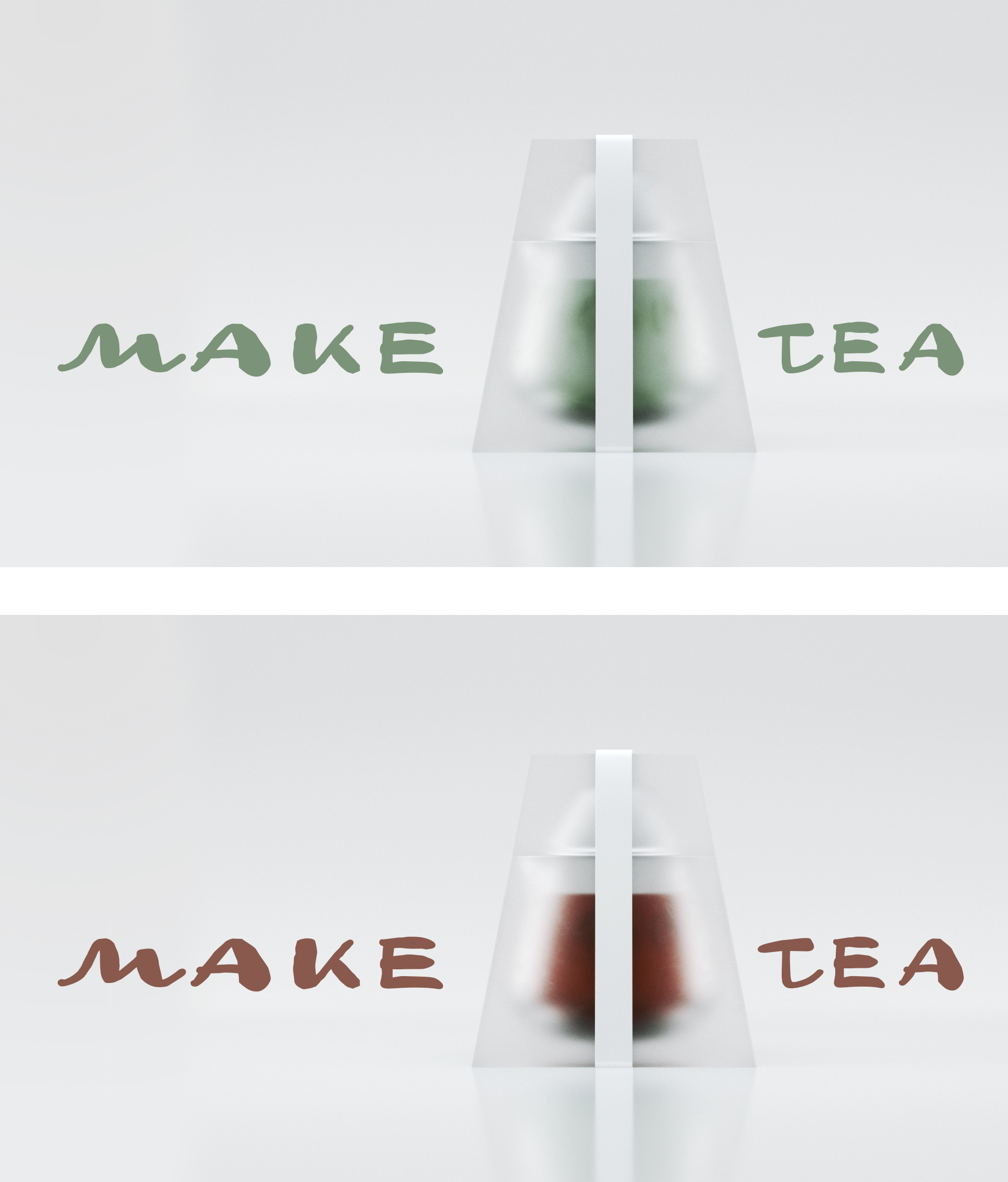 tea set，product design，transparent，See you again，