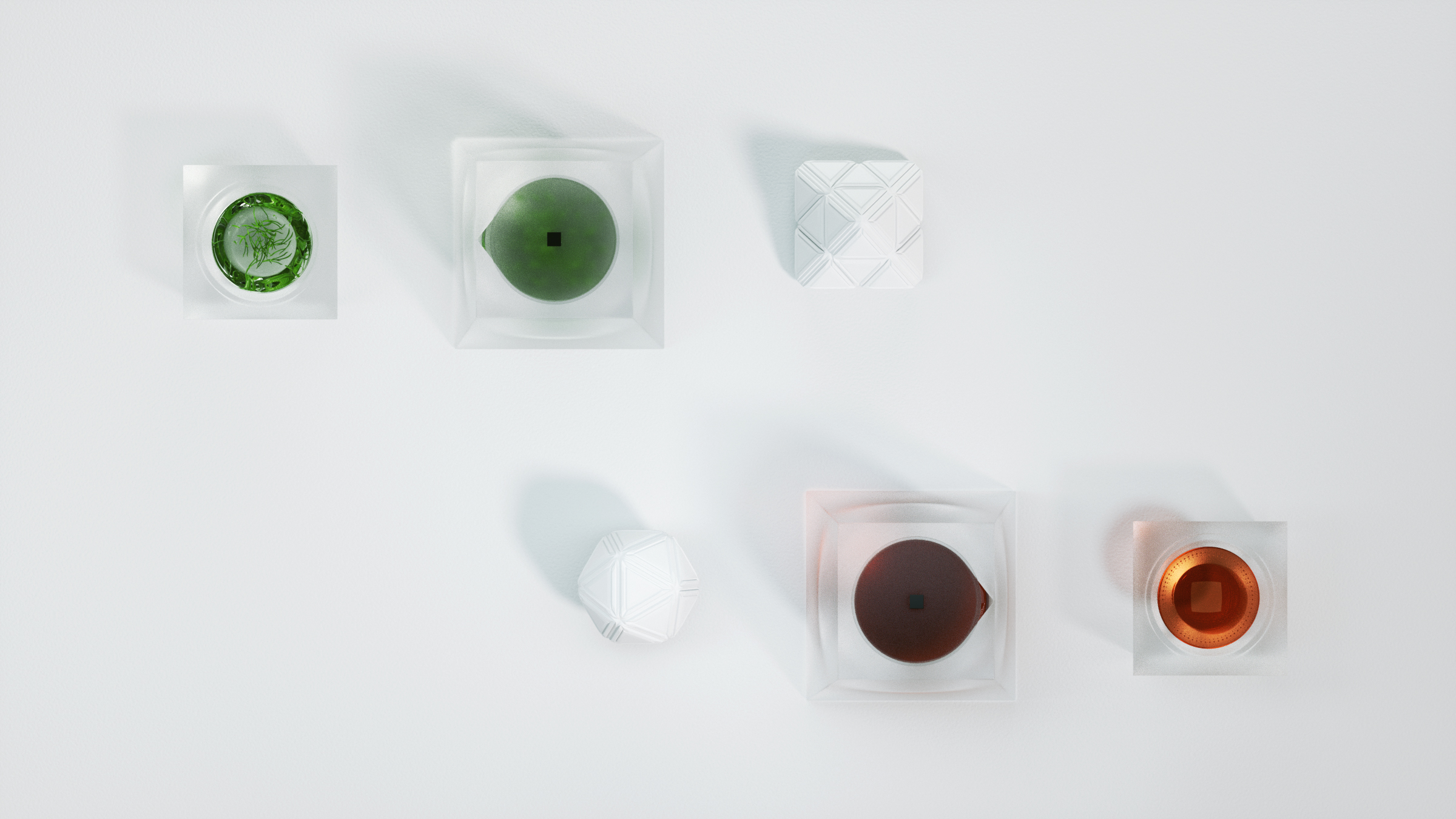 tea set，product design，transparent，See you again，