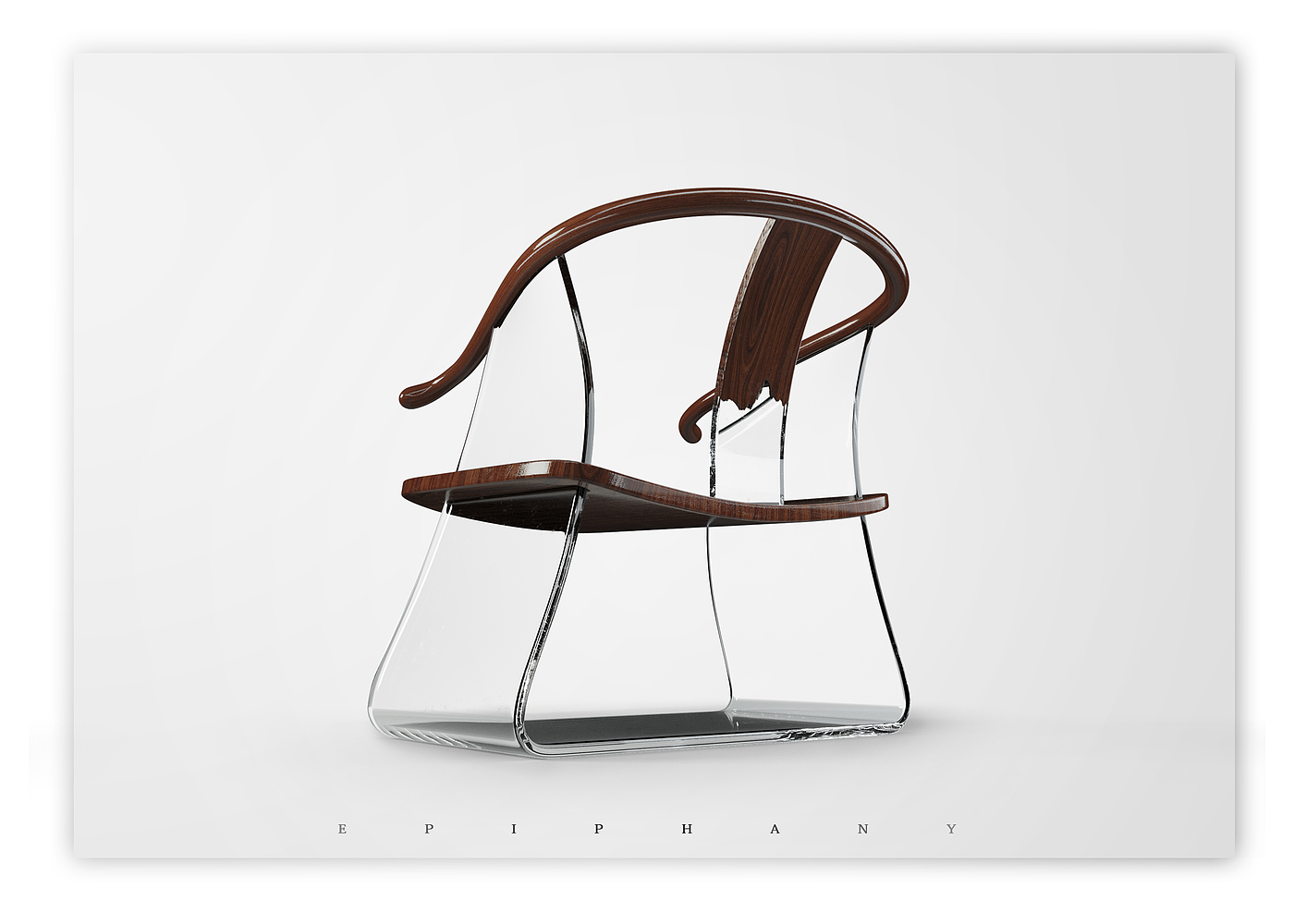 chair，Chinese style，wood，transparent，product design，