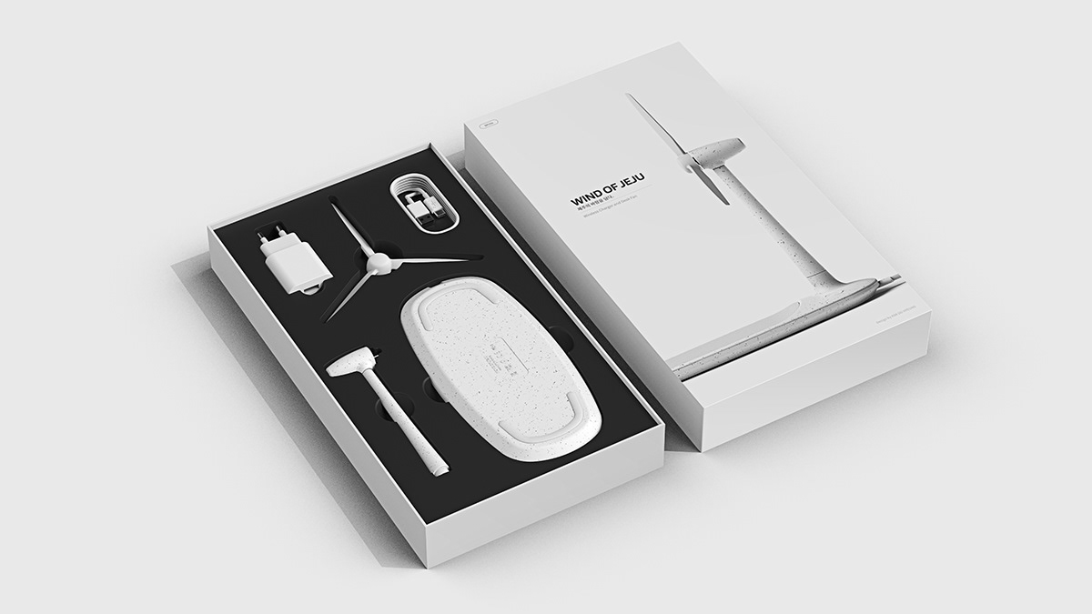wireless charger ，Desktop fan，Wind power generator，Wind of Jeju，