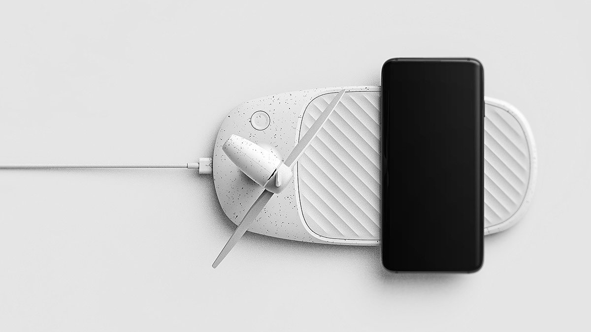 wireless charger ，Desktop fan，Wind power generator，Wind of Jeju，