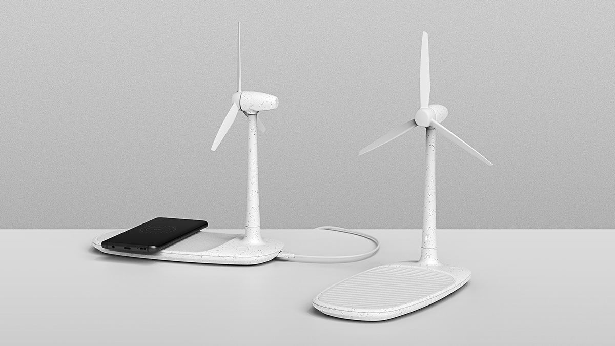 wireless charger ，Desktop fan，Wind power generator，Wind of Jeju，