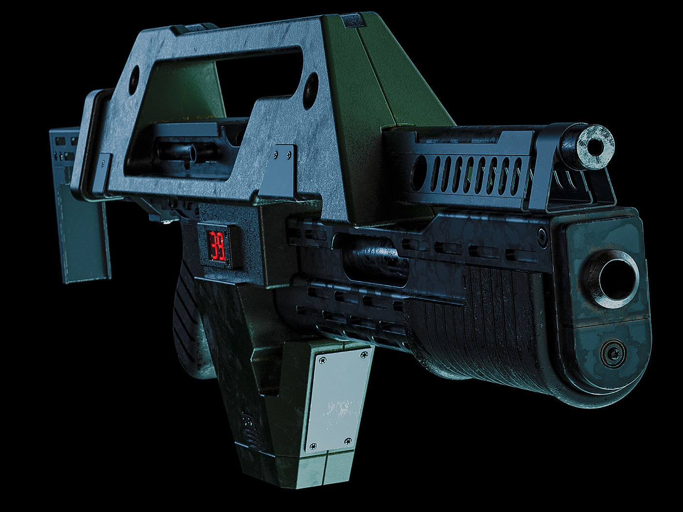 alien，M41A Pulse rifle ，military，Rifle，black，