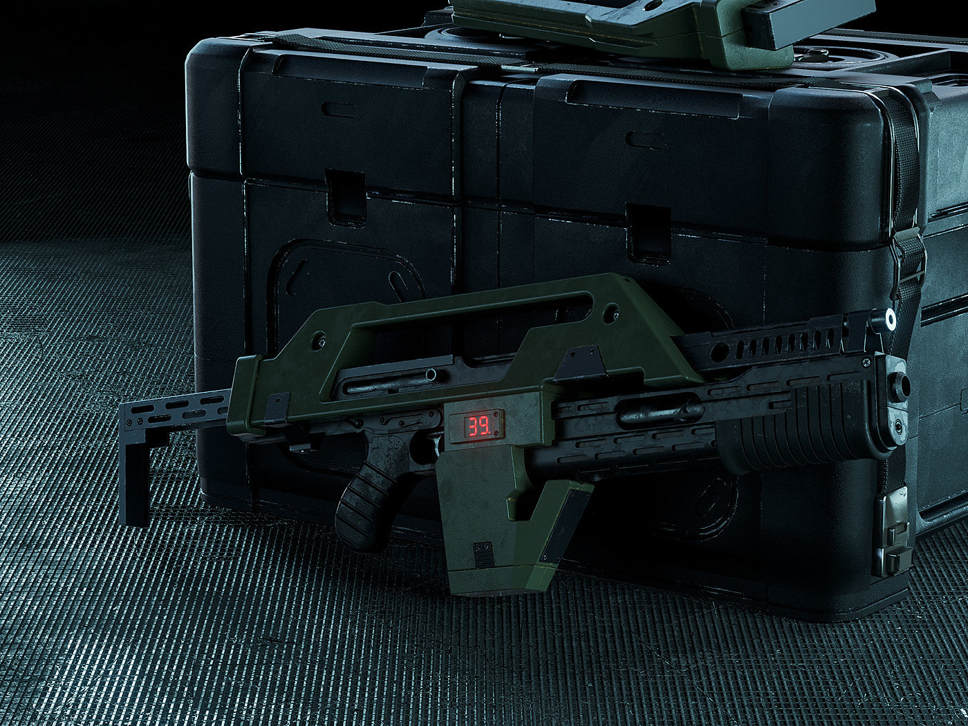 alien，M41A Pulse rifle ，military，Rifle，black，