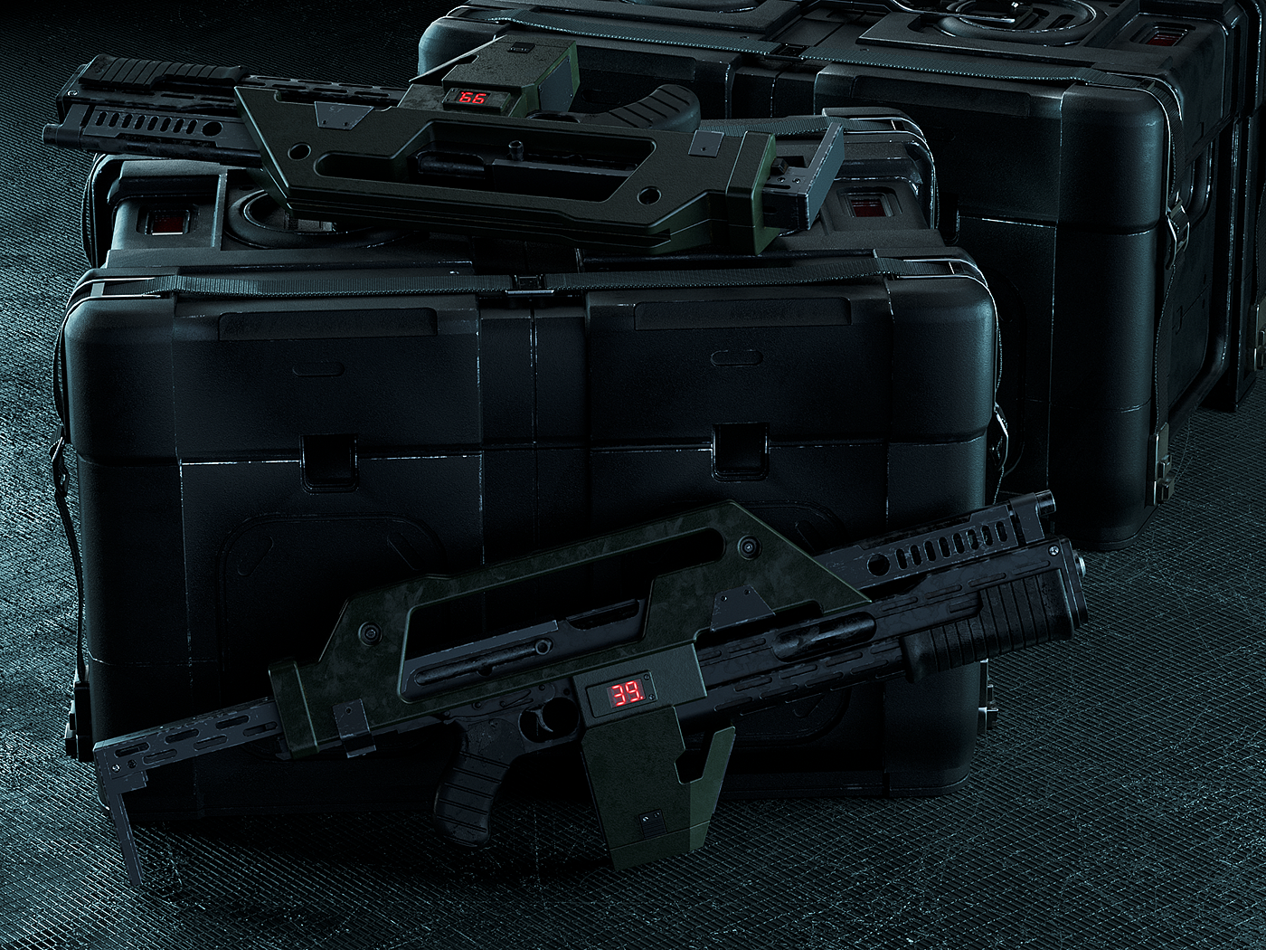 alien，M41A Pulse rifle ，military，Rifle，black，