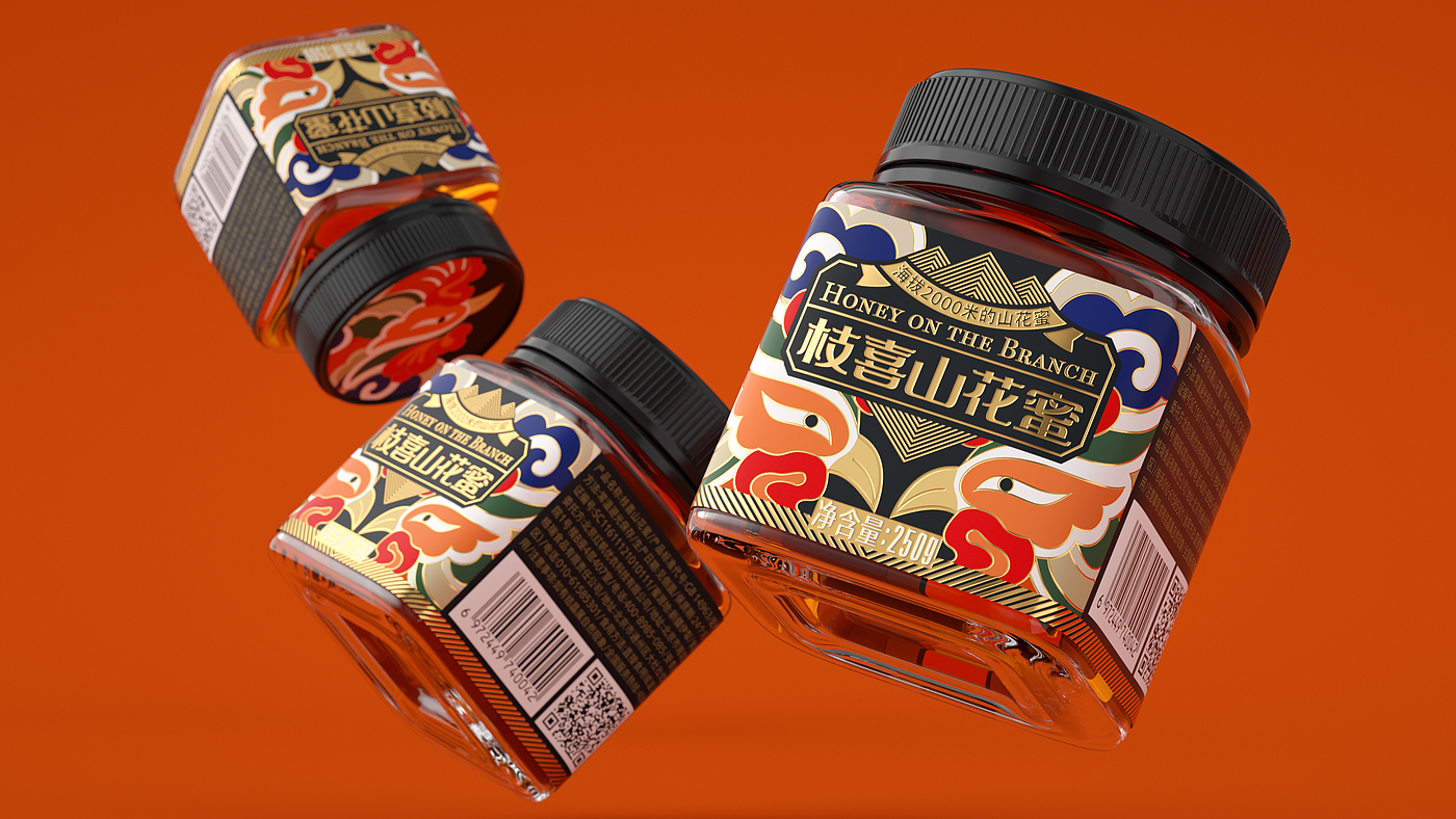 Honey，Gift box，packing，bottle，