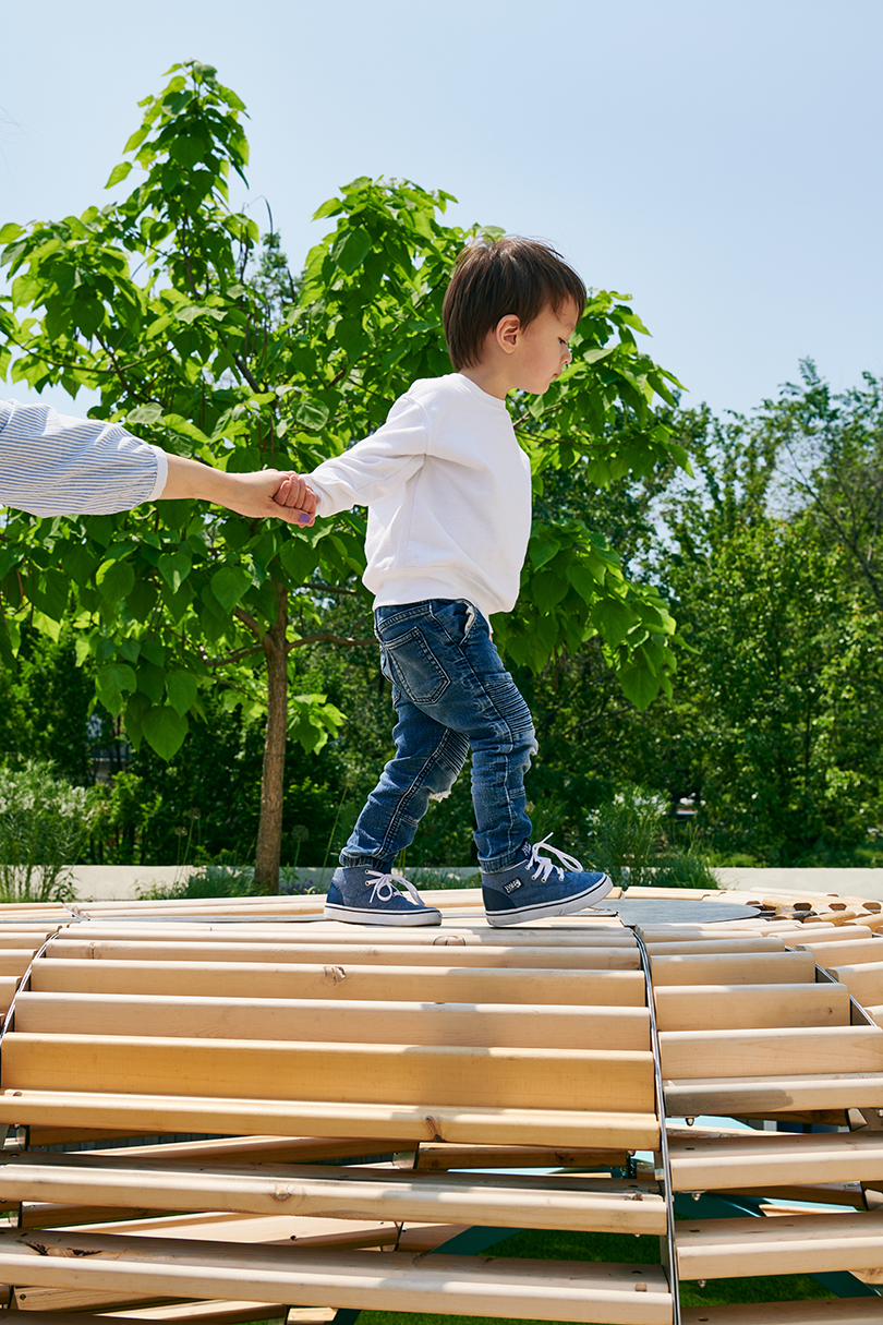 Hammock，to climb，Outdoor installation，Free exploration，woodiness，Interactive scene，Game device，