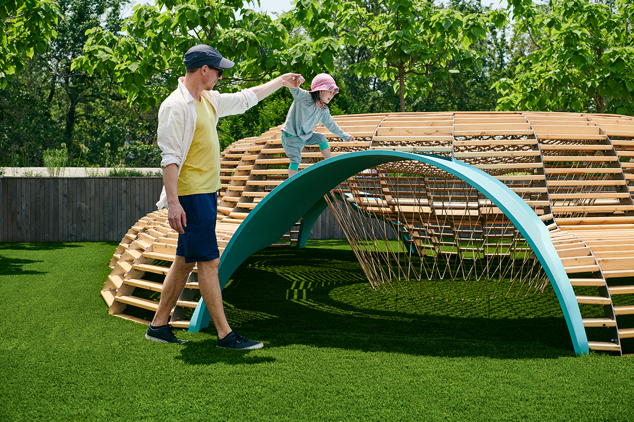 Hammock，to climb，Outdoor installation，Free exploration，woodiness，Interactive scene，Game device，