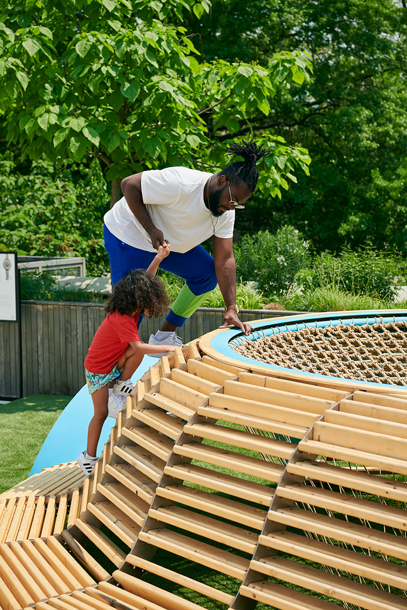 Hammock，to climb，Outdoor installation，Free exploration，woodiness，Interactive scene，Game device，