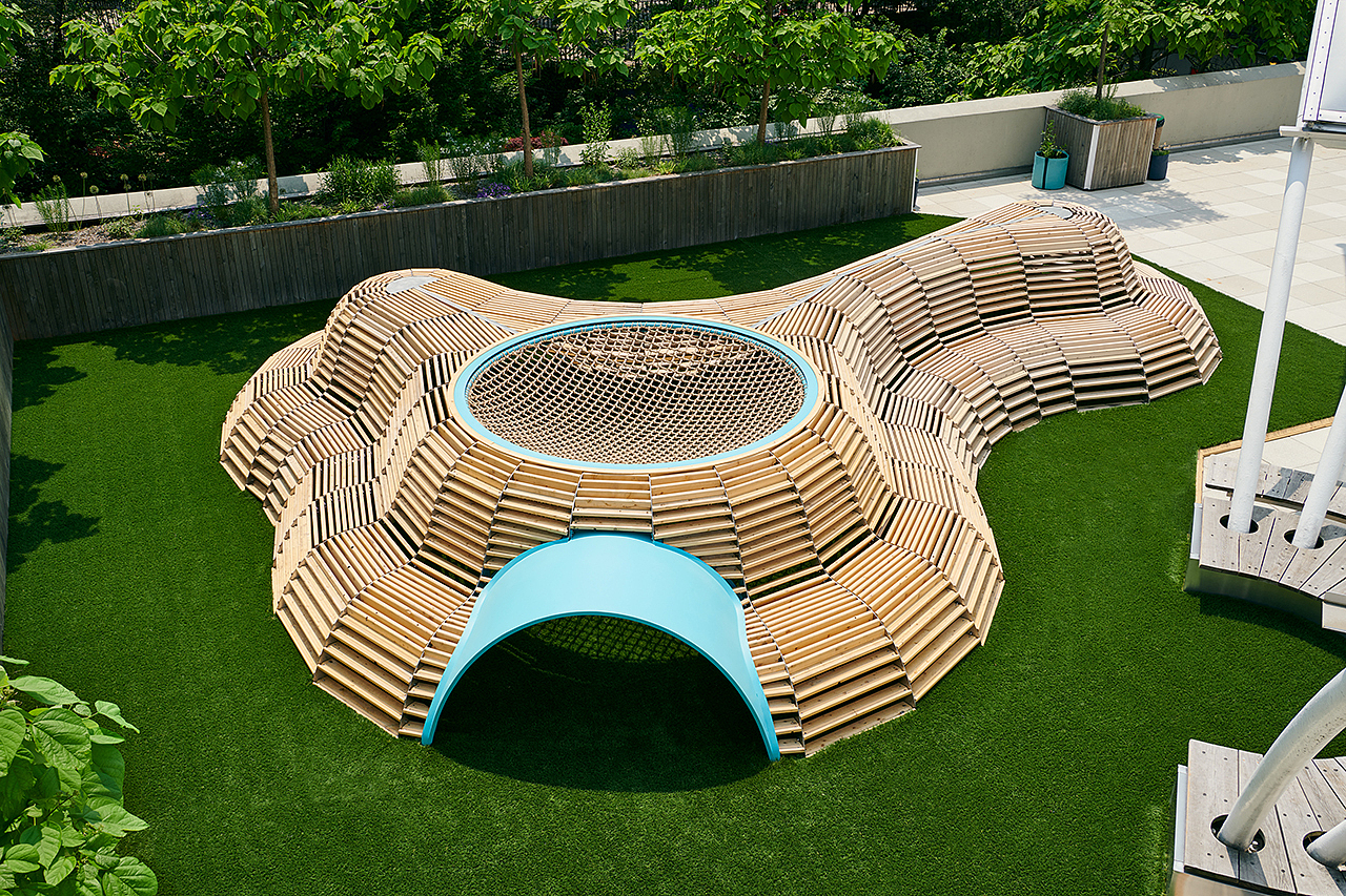 Hammock，to climb，Outdoor installation，Free exploration，woodiness，Interactive scene，Game device，