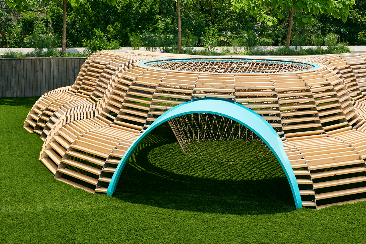 Hammock，to climb，Outdoor installation，Free exploration，woodiness，Interactive scene，Game device，