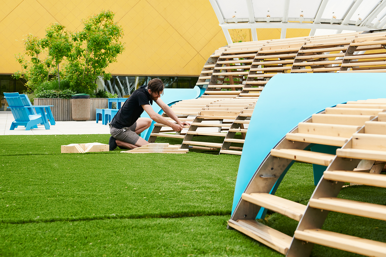 Hammock，to climb，Outdoor installation，Free exploration，woodiness，Interactive scene，Game device，