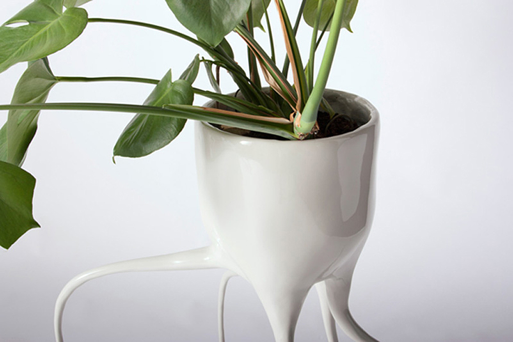 Flowerpot，ceramics，Home Furnishing，Twist，originality，