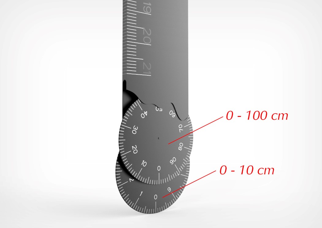 OO，Arc measurement，Roller，multi-function，ruler，