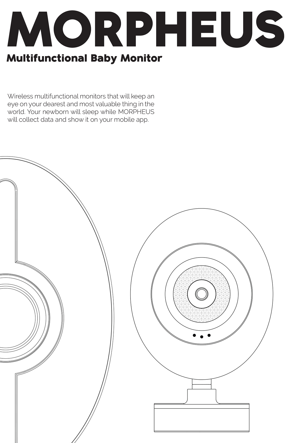 wifi，Bluetooth，interactive，bedside，baby，monitor，
