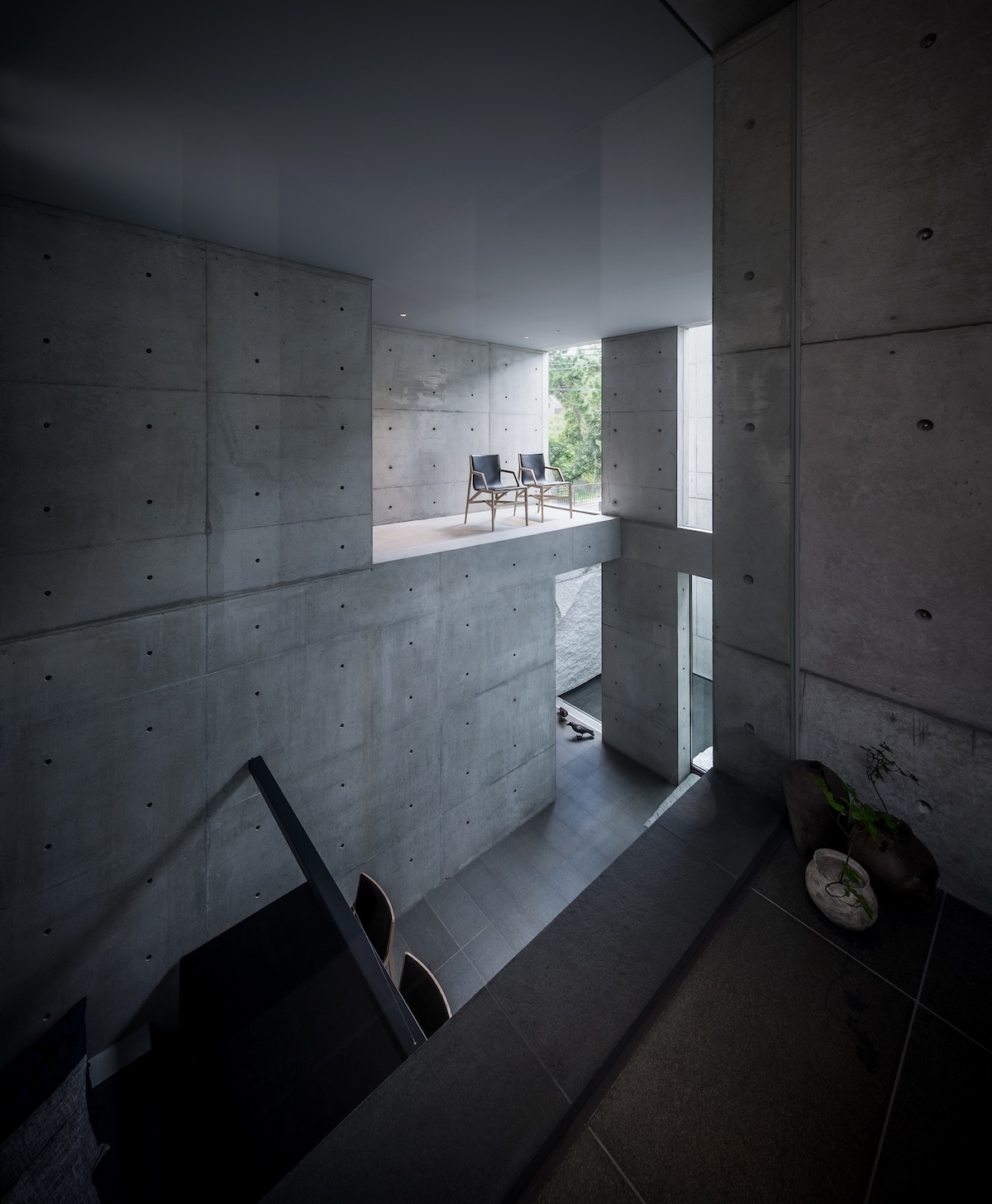 Interior design，Japan，concrete，Minimalist，Architectural design，