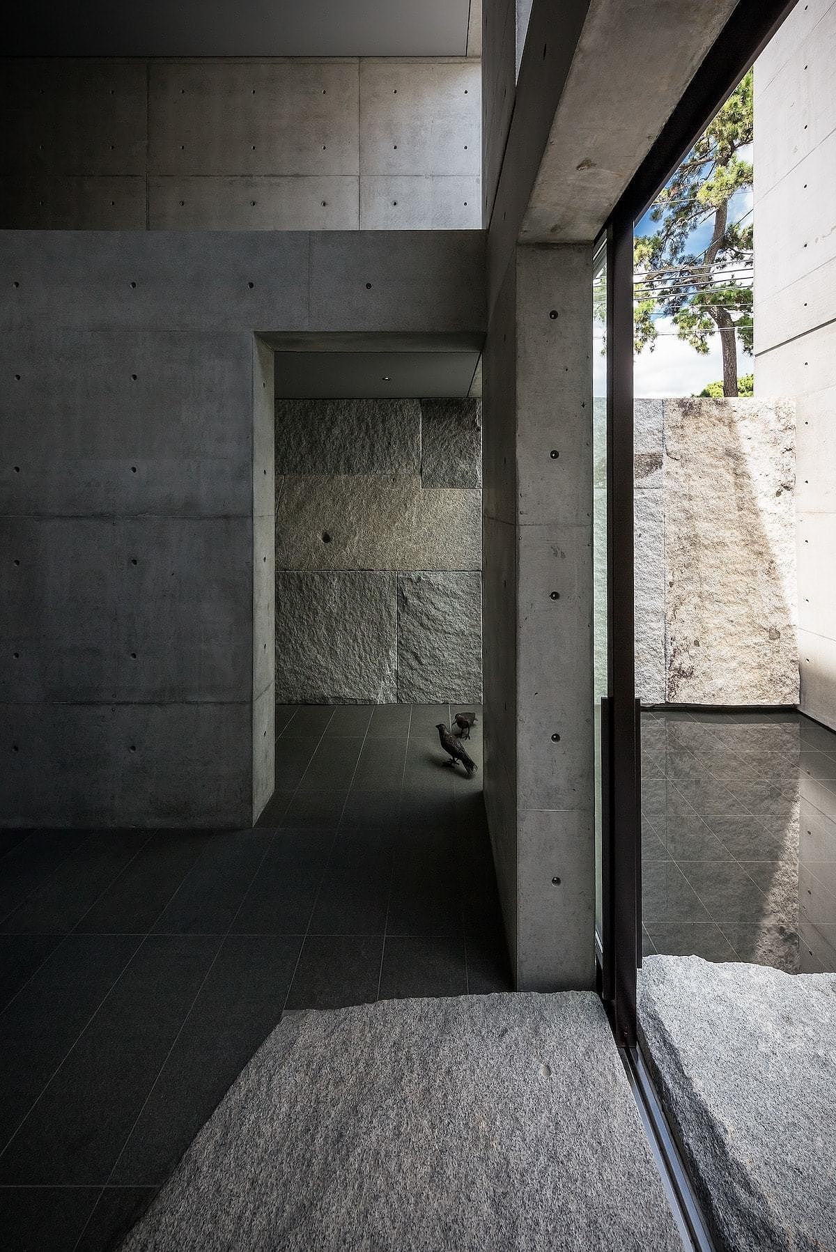 Interior design，Japan，concrete，Minimalist，Architectural design，