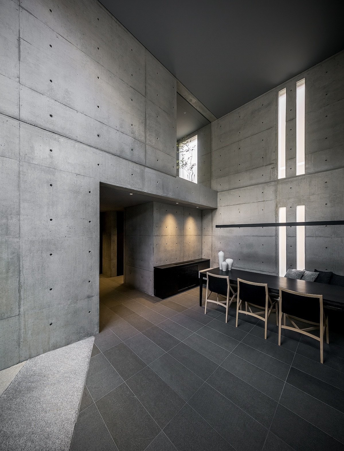 Interior design，Japan，concrete，Minimalist，Architectural design，