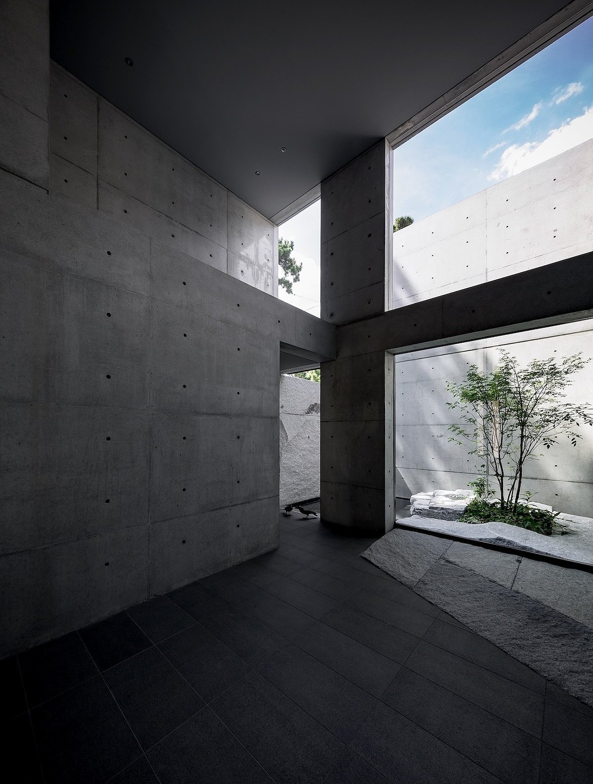 Interior design，Japan，concrete，Minimalist，Architectural design，