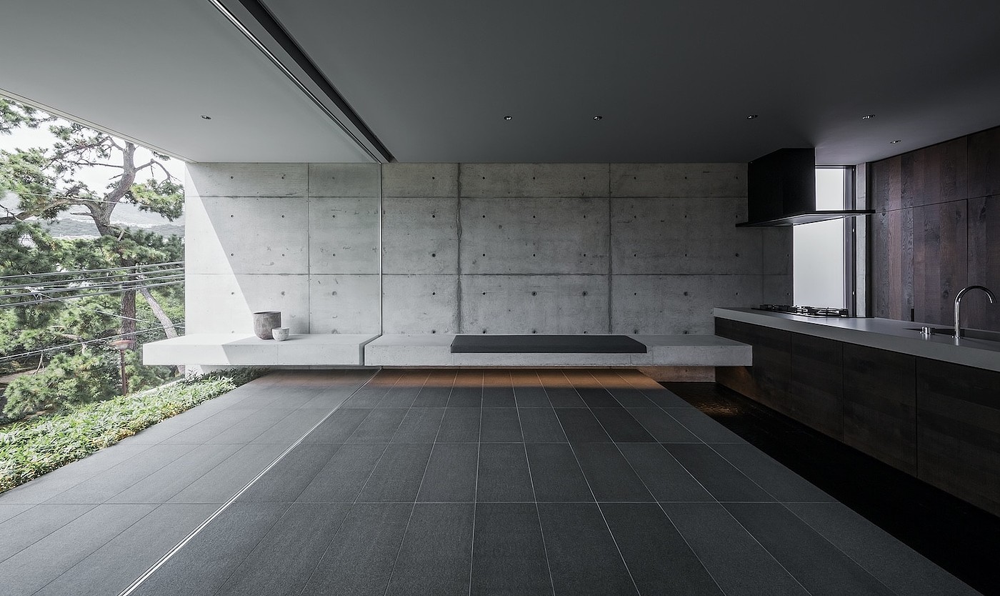 Interior design，Japan，concrete，Minimalist，Architectural design，