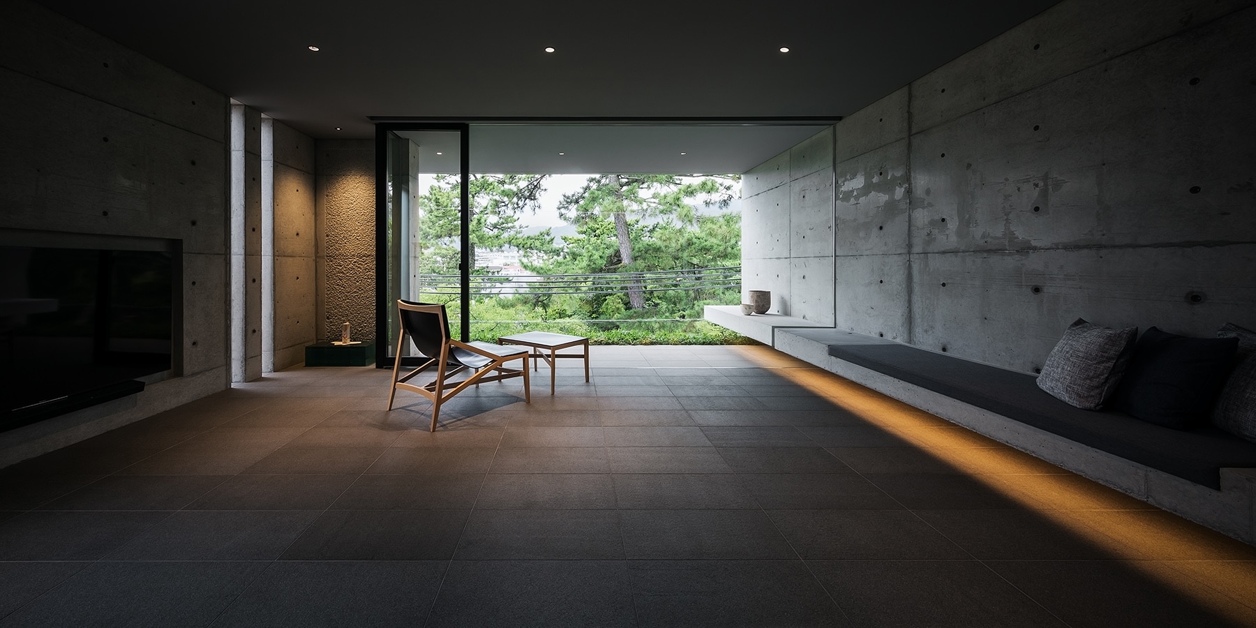 Interior design，Japan，concrete，Minimalist，Architectural design，